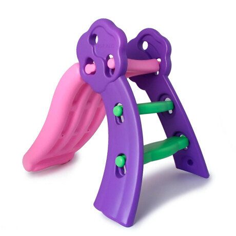 Tobogán Infantil Plástico Plegable Niño +4 Pisos Goma Violeta