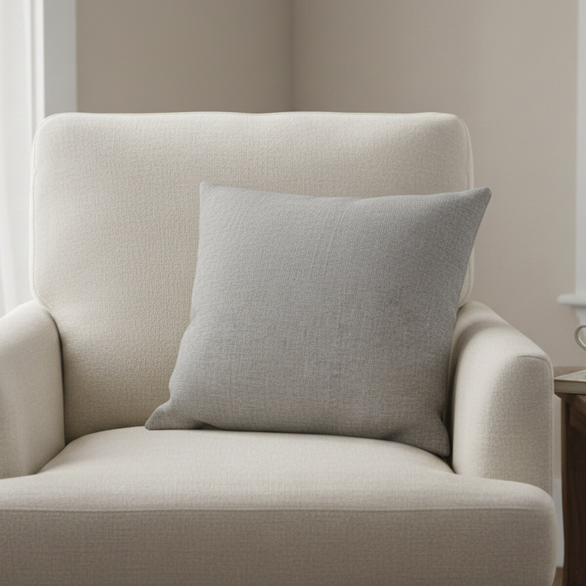 Almohadón Lino con Cierre Home Class 43 x 43 cm - GRIS 