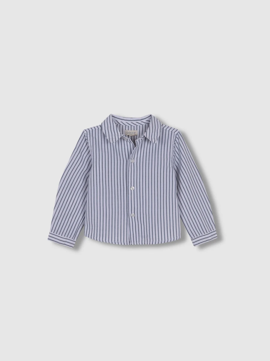 Camisa Oxford Rayas Petroleo Claro