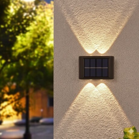 LUZ DE CARGA SOLAR 6 LED 2 PIEZAS P/ EXTERIOR LUZ DE CARGA SOLAR 6 LED 2 PIEZAS P/ EXTERIOR