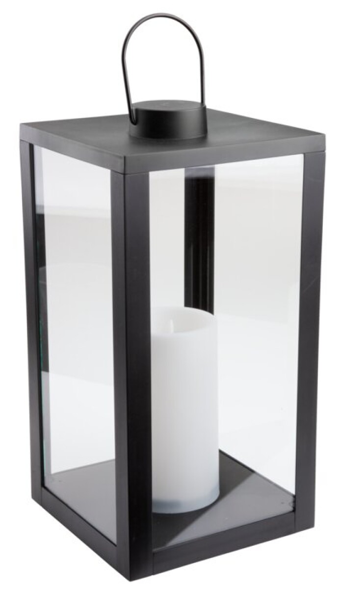 Farol navideño GEFJON 20x20x40 cm con luz LED 