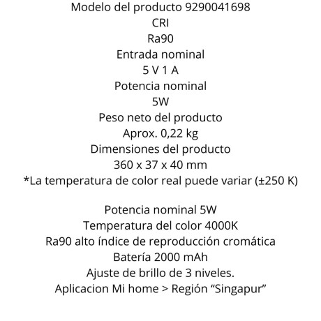 Barra de Luz Magnetica Xiaomi V01