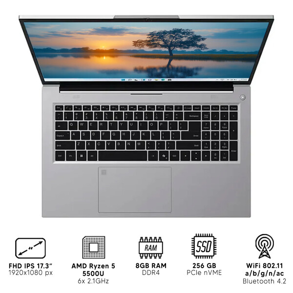Notebook Gateway Ryzen 5 8gb Ram 256gb Ssd 17.3" NOTEBOOK GATEWAY RYZEN 5/8/256/17.3