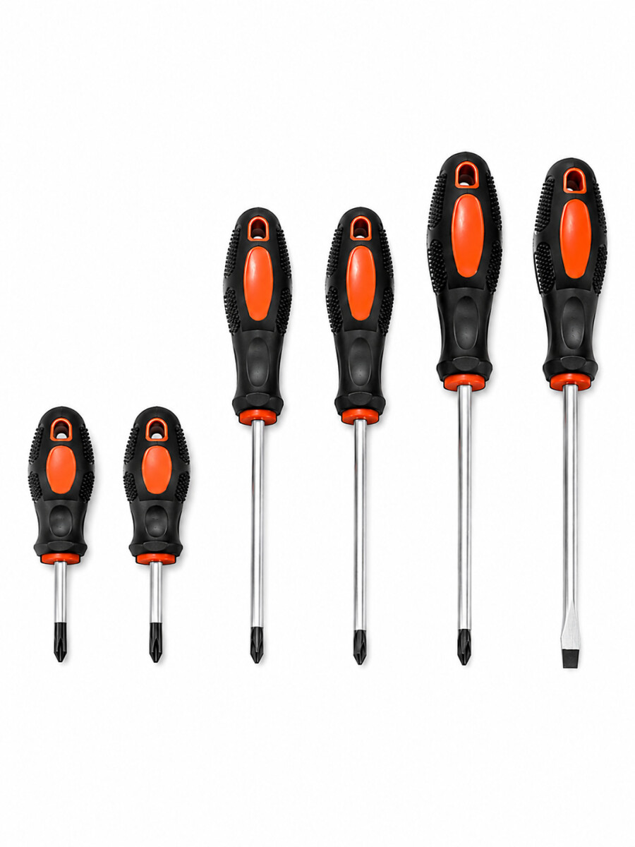 DESTORNILLADORES KIT 7 PCS - NARANJA 