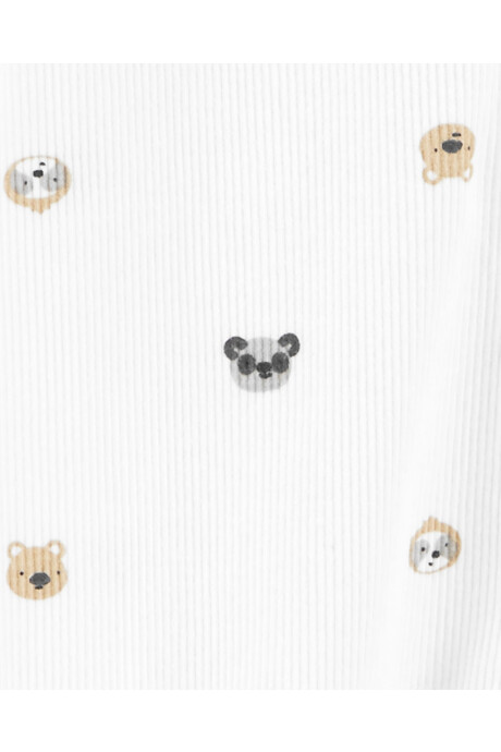 Pijama una pieza de algodón, con pie, diseño animales Pijama una pieza de algodón, con pie, diseño animales