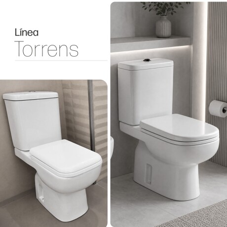 Water Inodoro con Mochila y Tapa Aqualia Línea Torrens BLANCO