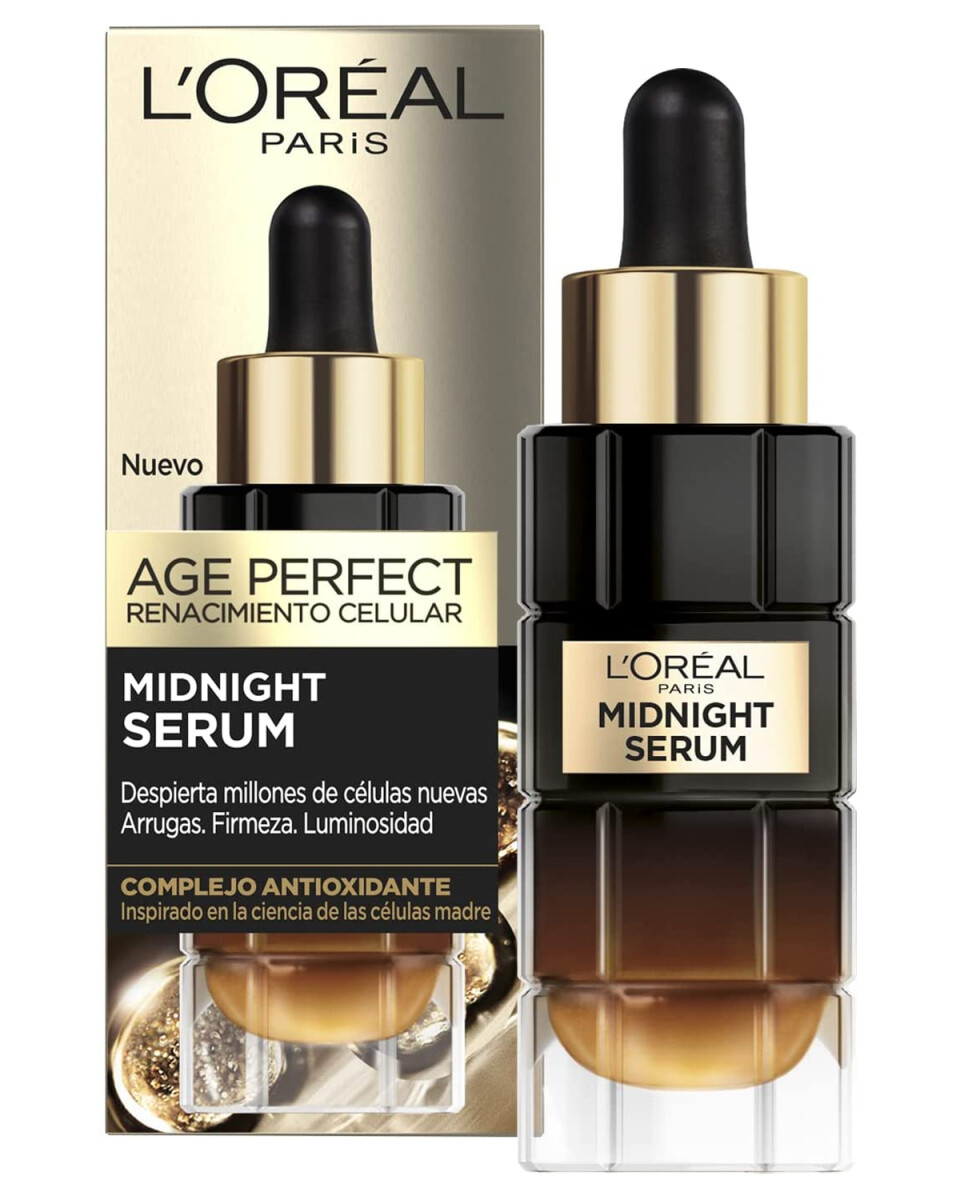 Sérum de noche L'Oréal Age Perfect Midnight renovación celular 