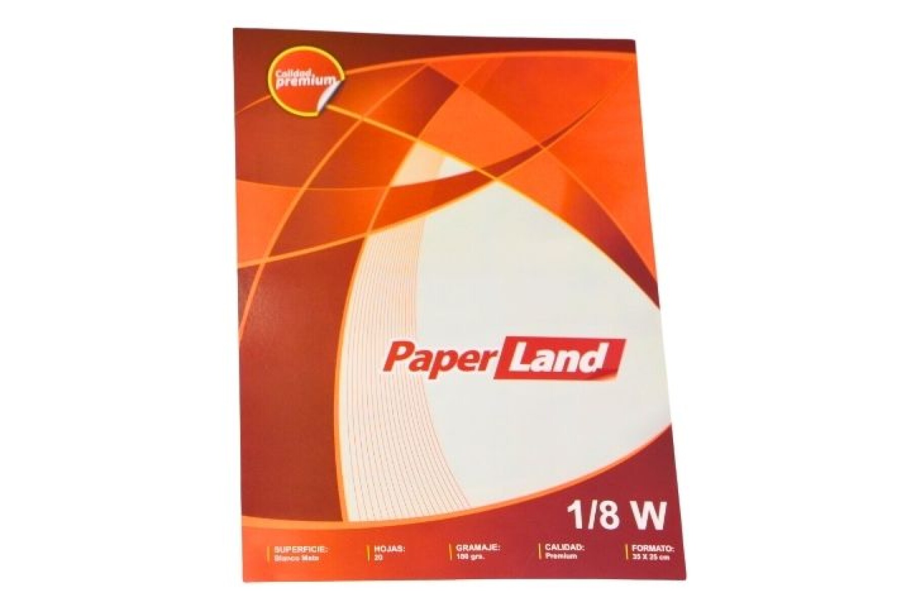BLOCK PAPERLAND 1/8 W. X20 HOJAS 180G. 