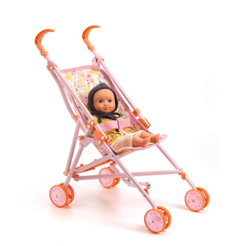 DJCOCHE Carrito De Bebes Para Niños - Pomea Dolls - Rosa