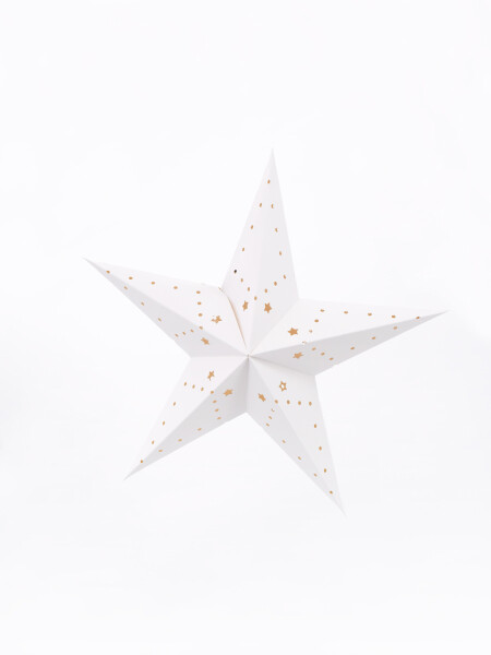 ESTRELLA DE PAPEL CON LUZ BLANCO
