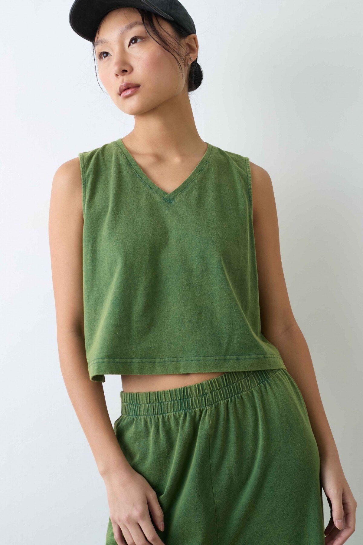 Top Dulce Verde Gastado