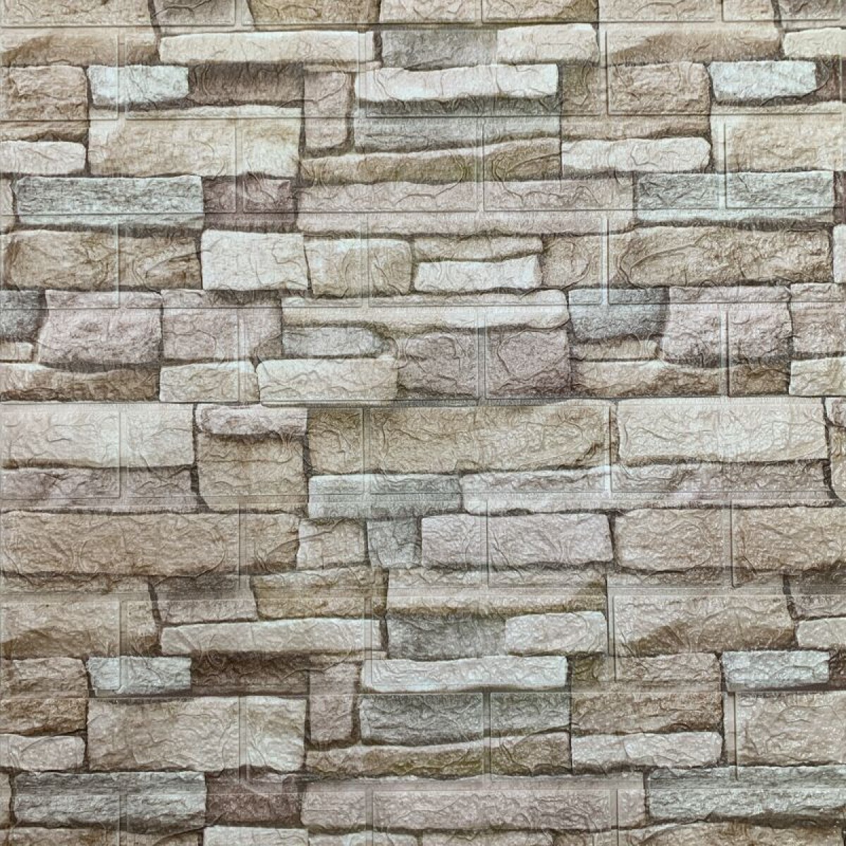 REVESTIMIENTO AUTO ADHESIVO 3D 70 X 77 CM X 3 MM - PIEDRA C1 