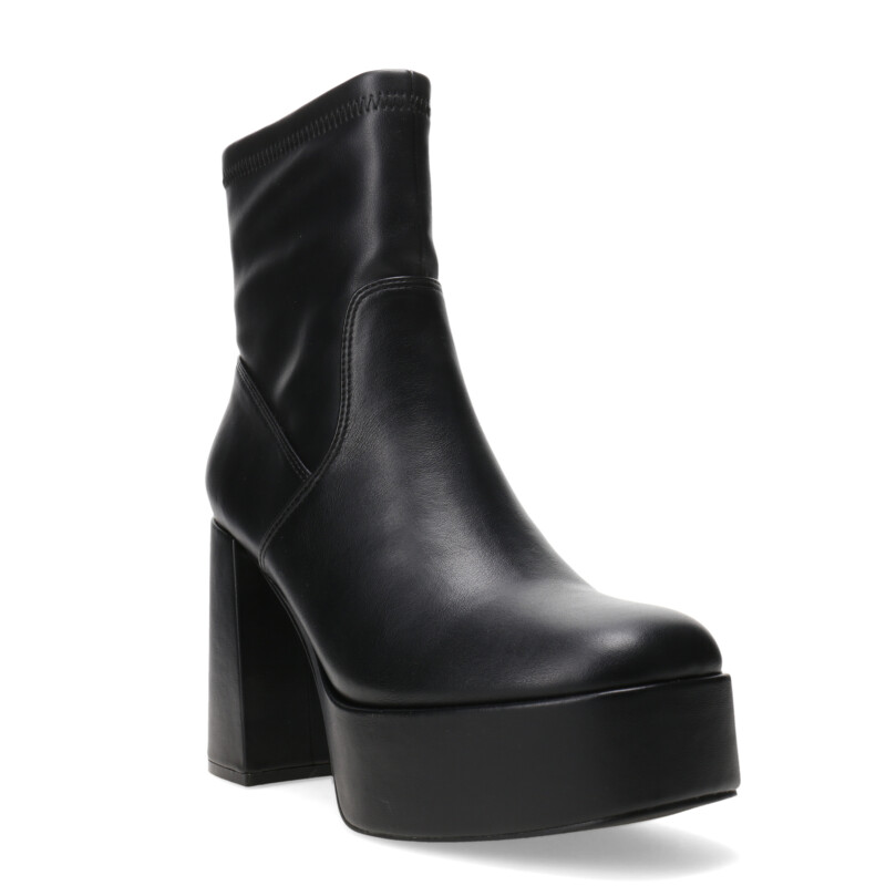 Bota de Mujer Miss Carol PLACID con simil cuero elastizado Negro