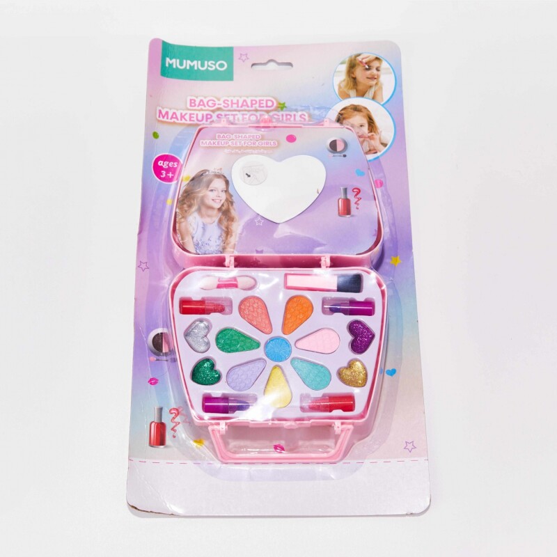 SET DE MAQUILLAJE CON FORMA DE BOLSO PARA NIÑAS SET DE MAQUILLAJE CON FORMA DE BOLSO PARA NIÑAS