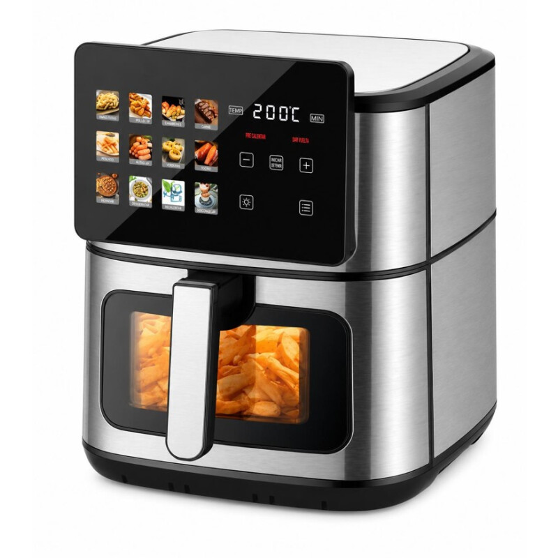 Freidora de Aire Digital NICS 8 Litros | Pantalla LED Táctil | 1800W Freidora de Aire Digital NICS 8 Litros | Pantalla LED Táctil | 1800W