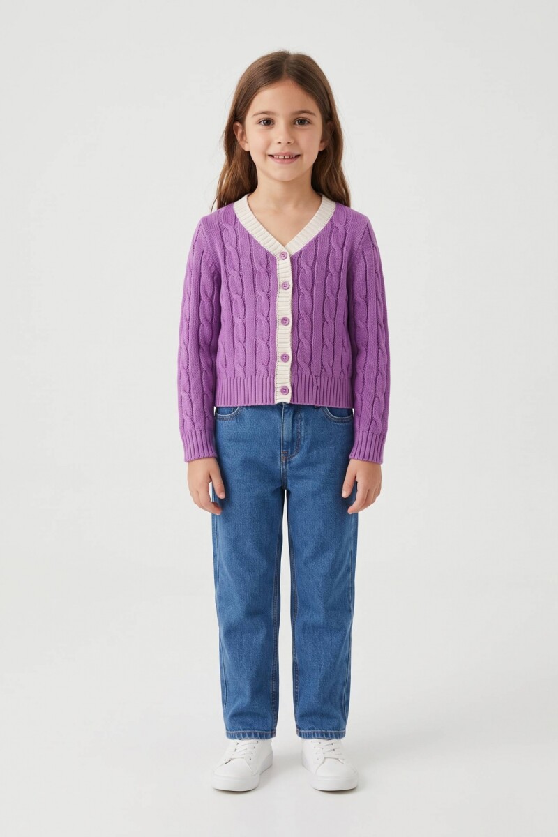 Cardigan con ochos VIOLETA