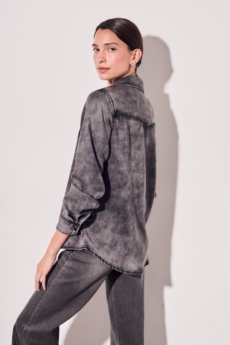 Camisa Denim Gris