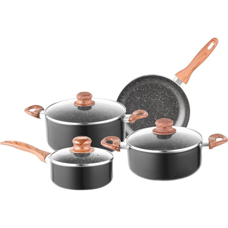 Batería de cocina 7 piezas NEGRO