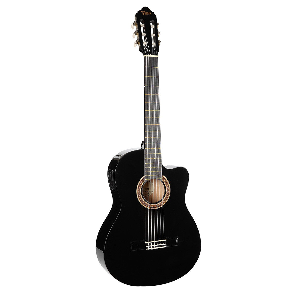 Guitarra Electroacústica Valencia Vc104 Negro 