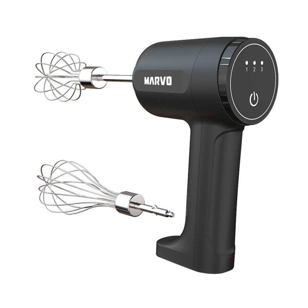 Batidora de Mano 2 en 1 Marvo Recargable USB 3 Velocidades Variante Color Negro