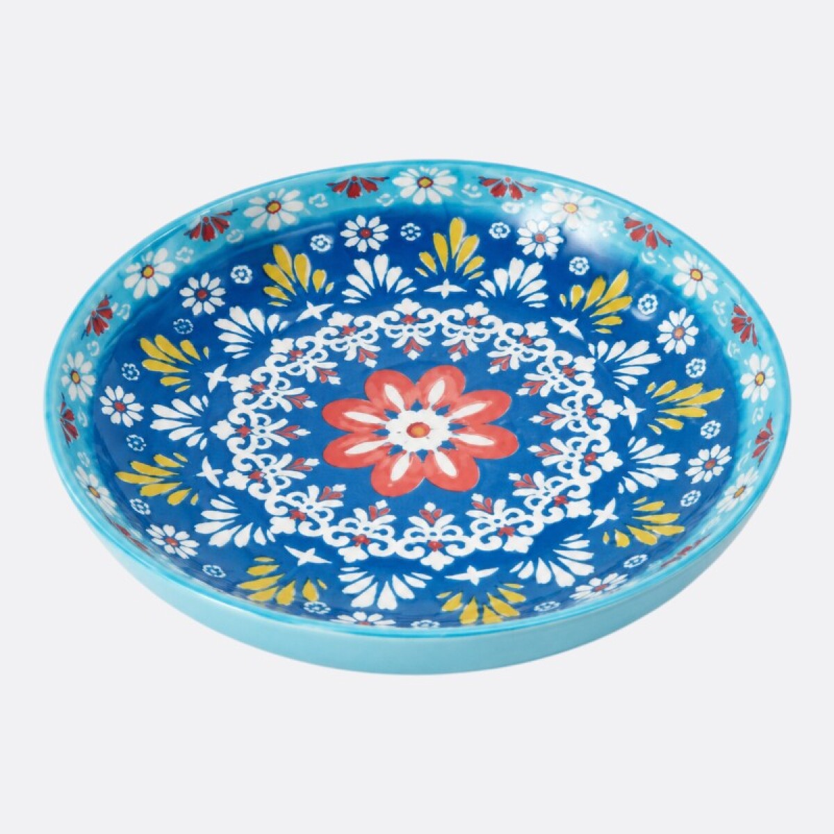 Plato Mosaico Varios Diseños - Celeste 