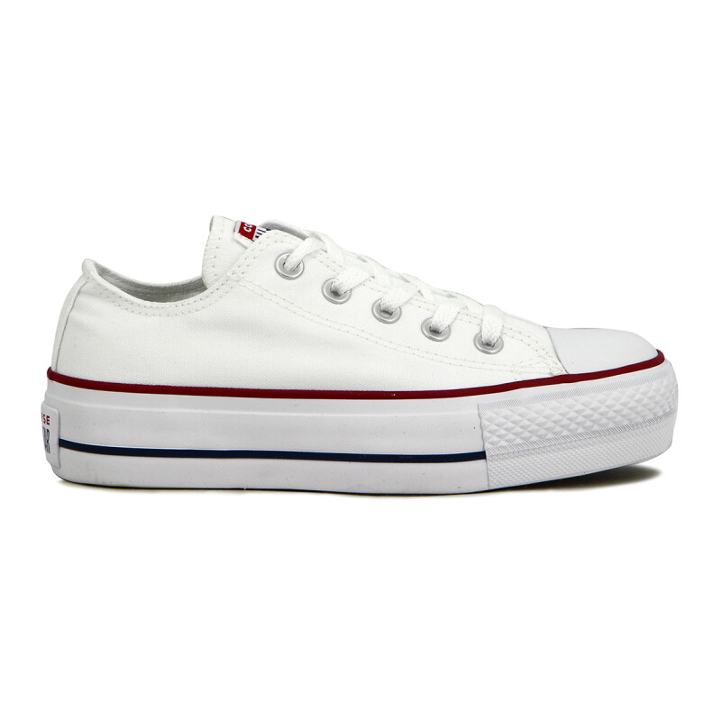 Championes Converse Chuk Taylor Plataforma Blanco-rojo