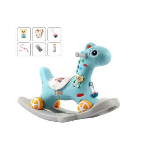 Caballito doble función plástico vaivén, buggy con sonido Caballito Doble Función Plástico Vaivén, Buggy Con Sonido