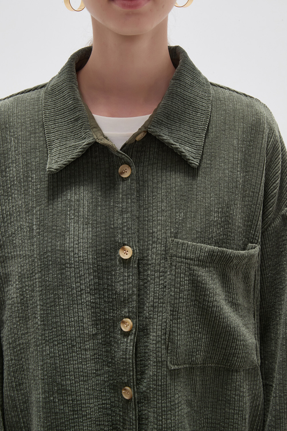Camisa Ligu Verde Oliva