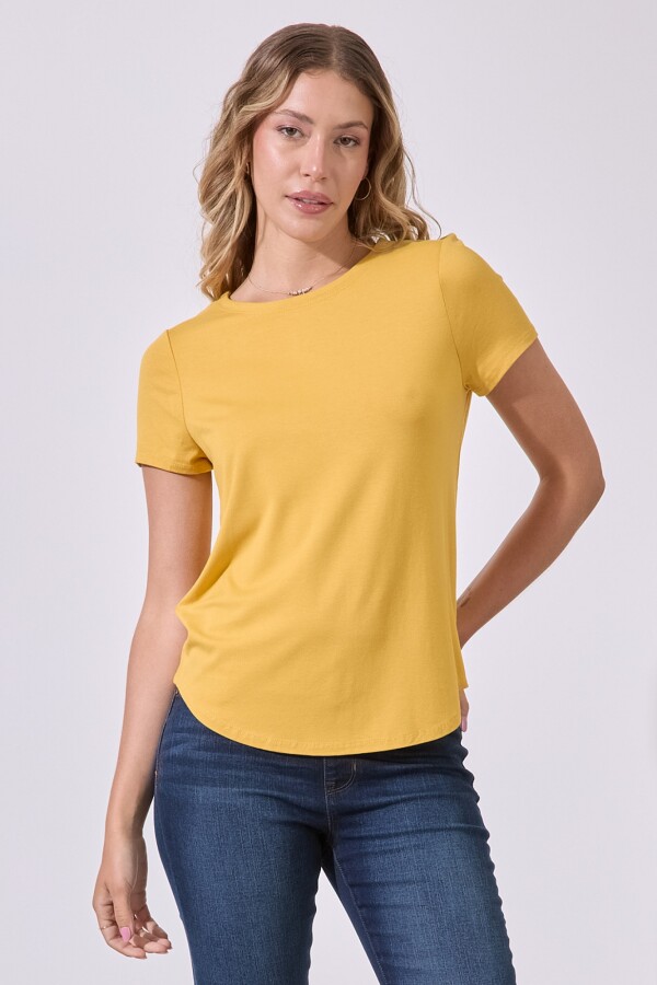 Remera Basica AMARILLO