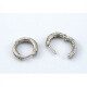 Aros Oro Blanco 18K Y Brillantes Aros Oro Blanco 18K Y Brillantes