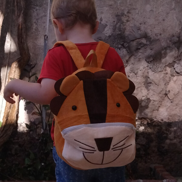 Mochila de animales preescolar Leon