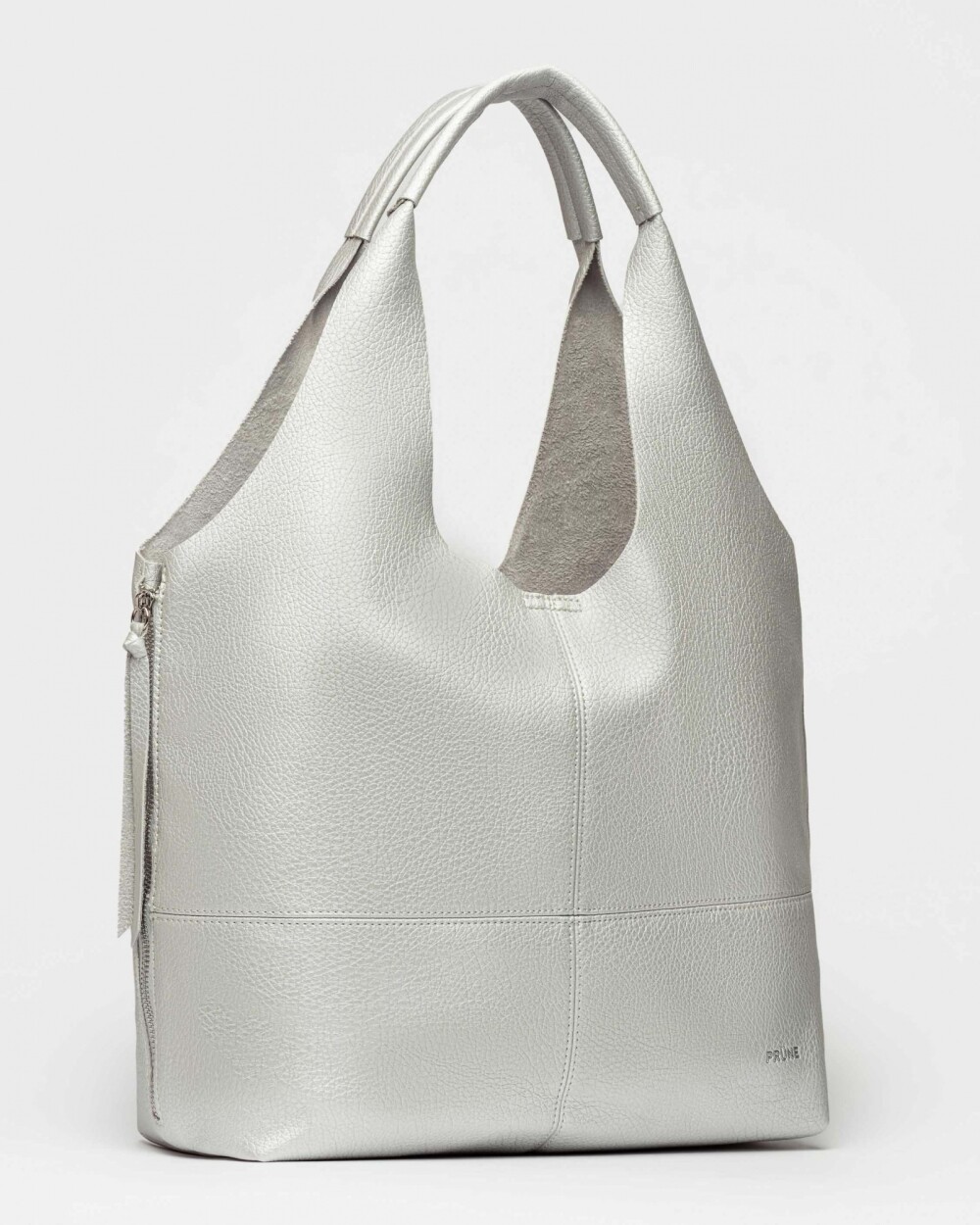 Shopper Amalfi en efecto cuero graneado Metalizado