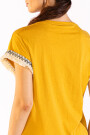 FRINGES TEE Camel