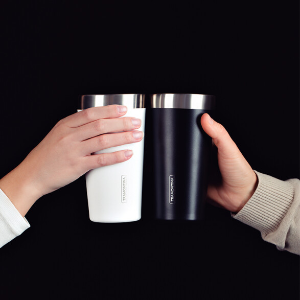 Vaso térmico negro 420ml. "EXATA" -TRAMONTINA TF6702