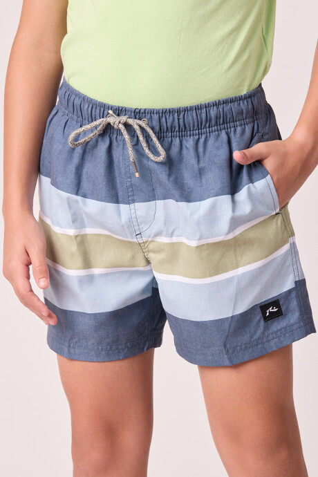 SHORT RUELO TEEN RUSTY Azul