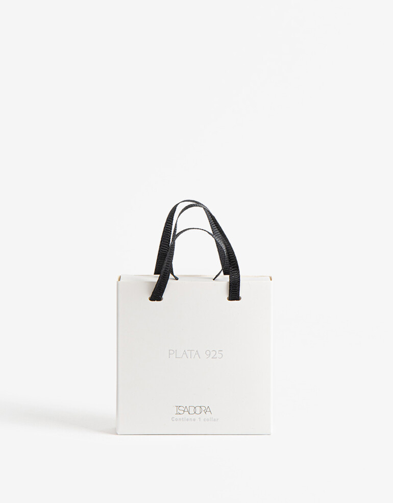 Cadena Corta con Dije Metal Cadena Con Dije Plata 925 - Plateado