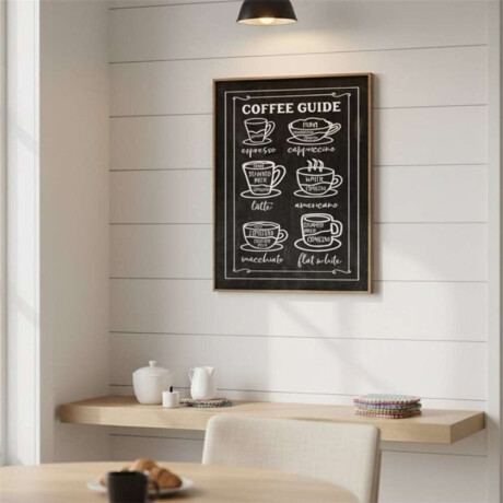 Cuadro 40X50Cm Marco Coffee Guide