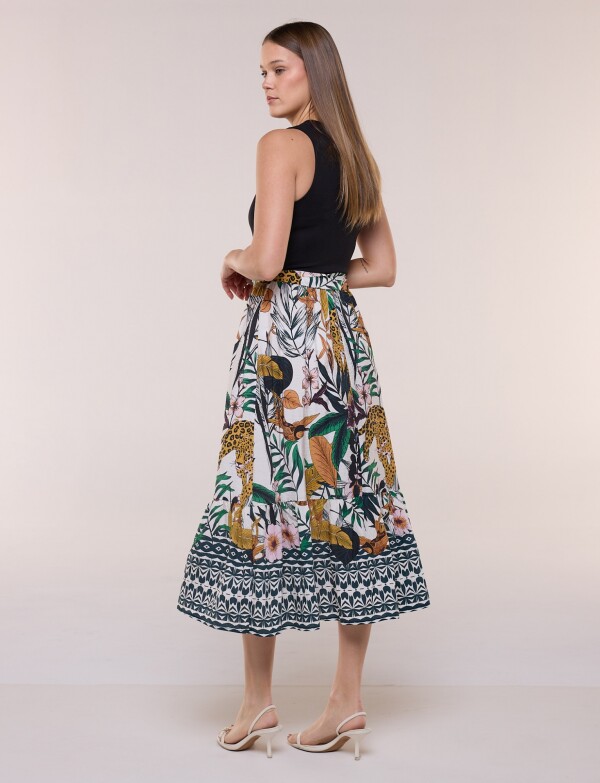 Vestido Maxi Combinado NEGRO/MULTI