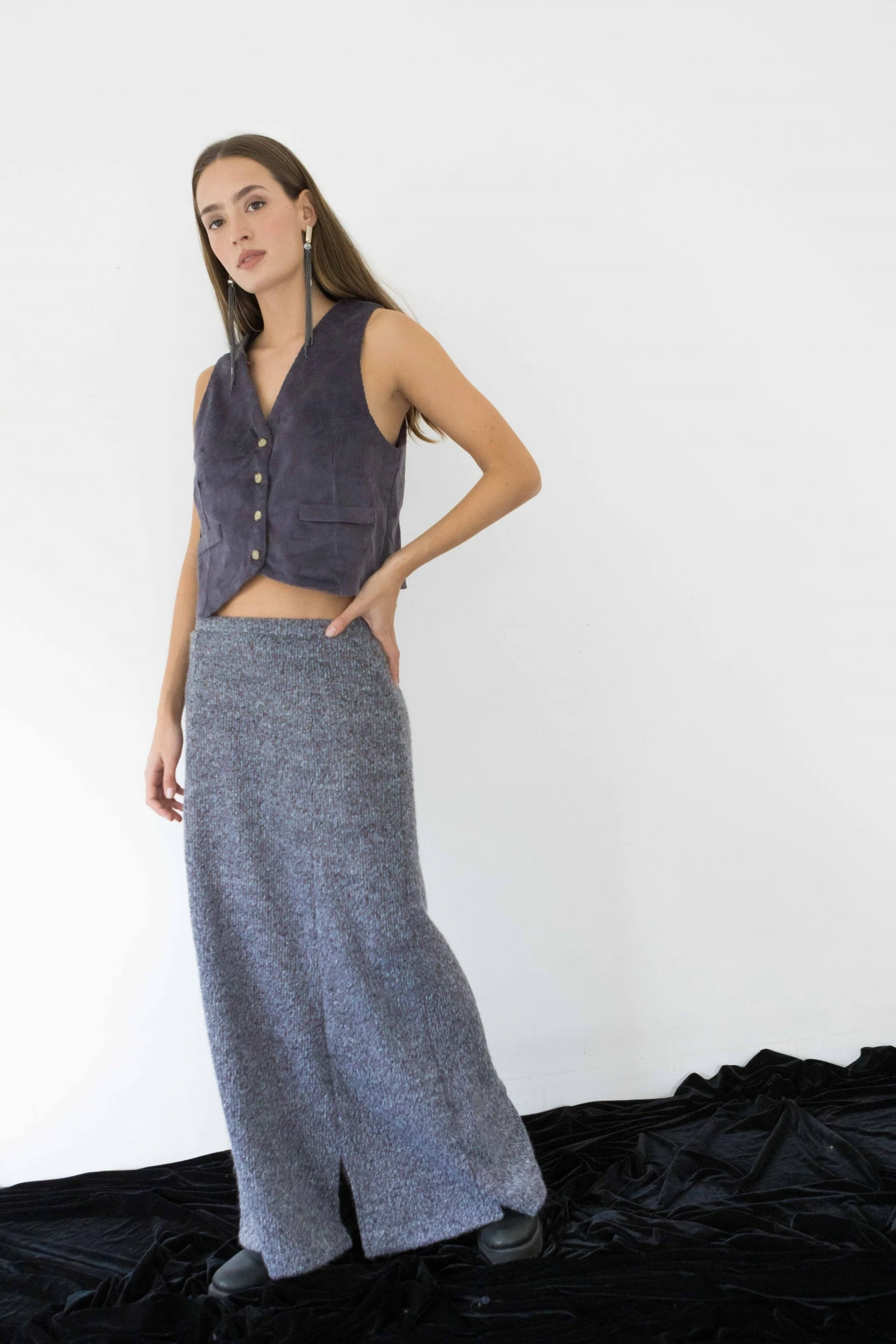 Naru Skirt gris m