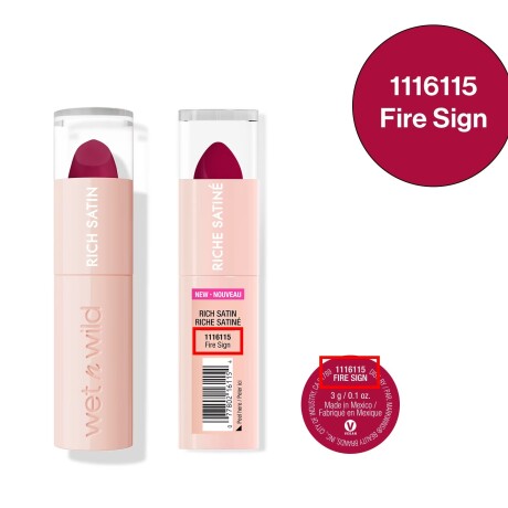 Wet n Wild labial en barra Rich Satin Tono 1116115 Fire Sign
