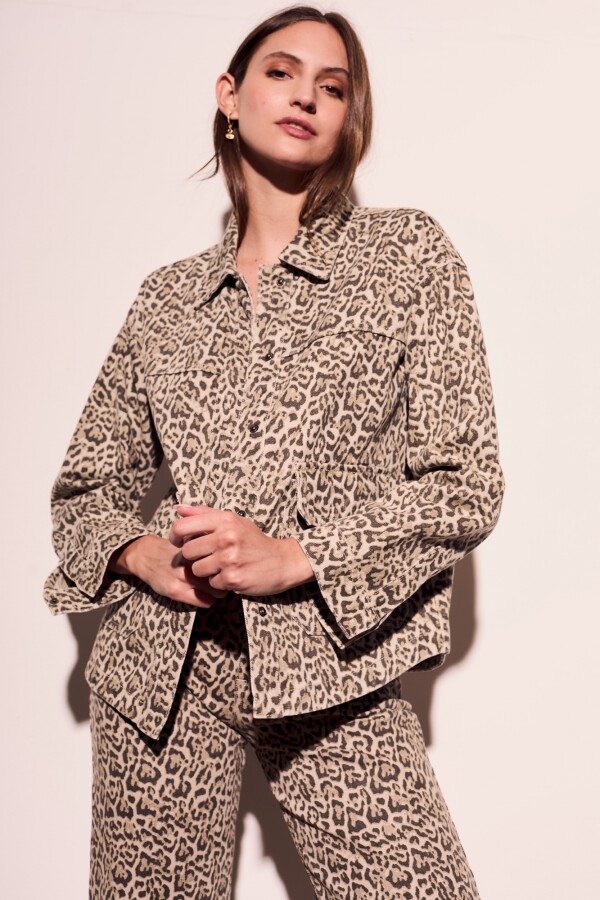 Sobrecamisa Animal Print - Multi Animal Print