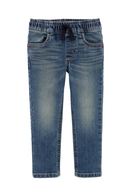 Pantalón de jean con cintura elastizada 0