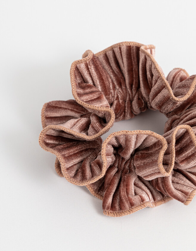Skunzies Classic Maxi Scrunchie De Velvet - Rosa Claro