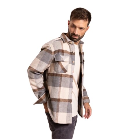 CAMISA COBAN S-XXXL MARRON