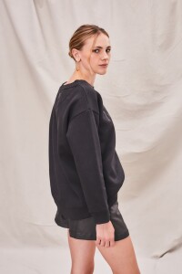 Sweater Bordado Bonheur Negro