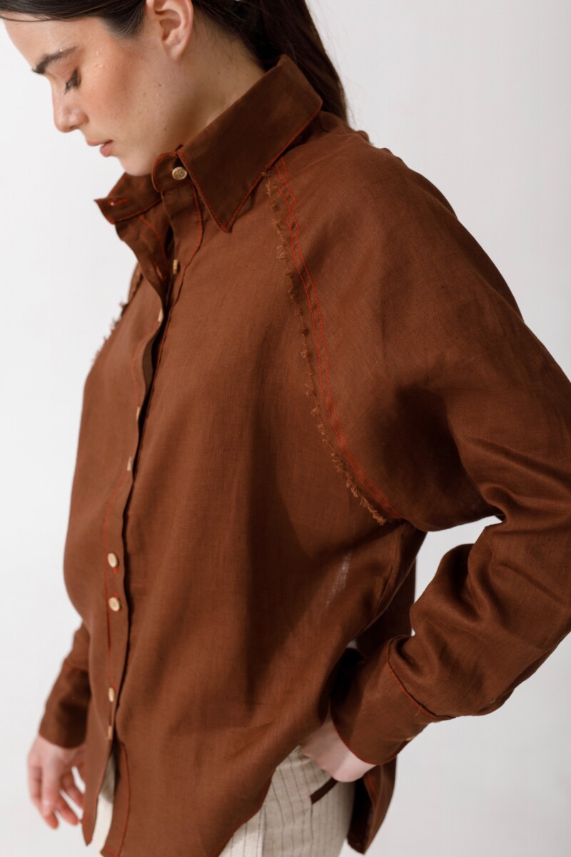 CAMISA RAGLAN Chocolate