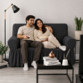 Funda cubre sillón 2 cuerpos Negro