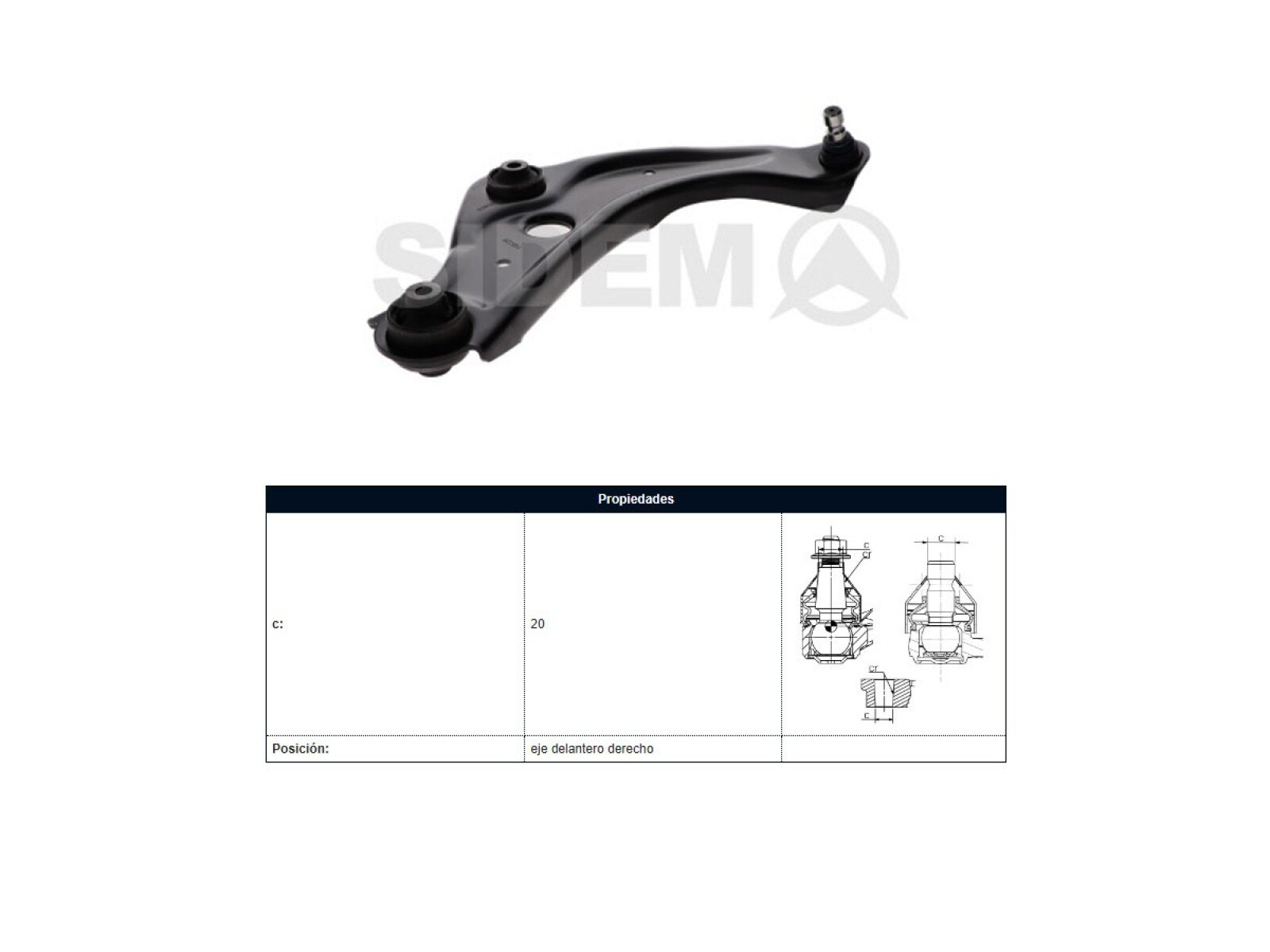 Parilla De Suspension Delantera Nissan Qashqai 12-25 Der 