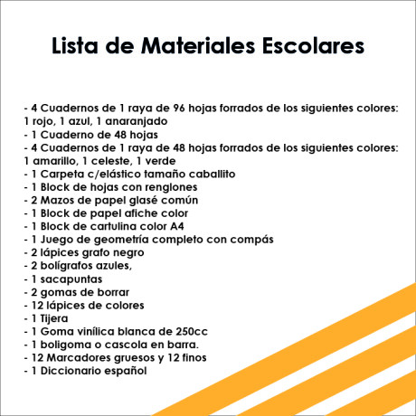 Lista de Materiales Escolares The Anglo School - 3º Centro Lista de Materiales Escolares The Anglo School - 3º Centro