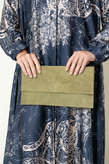 CARTERA SUEDE Verde seco